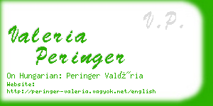 valeria peringer business card